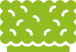 a Straightforward Pixel Art Illustration of a Hedge with a Lighter Green Interior, Reminding One of Meticulous Care with Hedge Trimming.